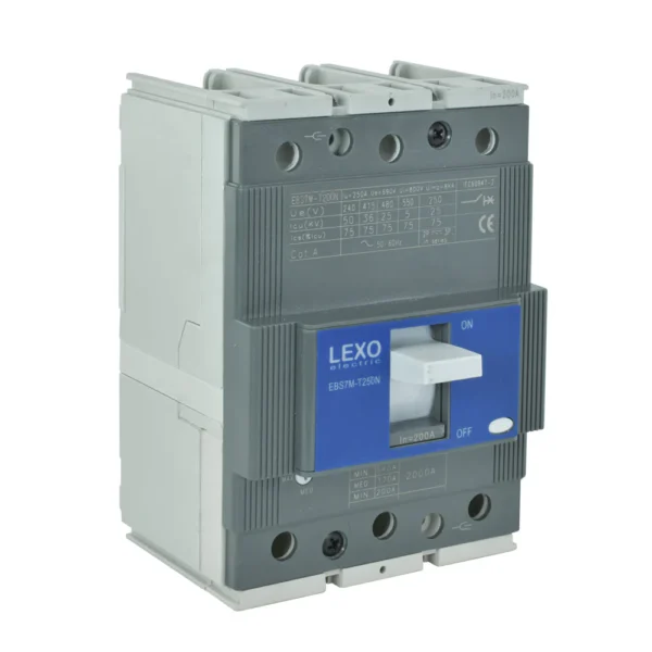 Interruptor de caja moldeada regulable LEXO EBS7M-T250N 200A 35KA